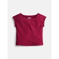 thumbnail image 1 of Wonder Nation Girls Boat Neck Top with Short Sleeves, Sizes 4-18 & Plus, 1 of 3