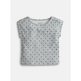 thumbnail image 1 of Wonder Nation Girls Boat Neck Top with Short Sleeves, Sizes 4-18 & Plus, 1 of 3