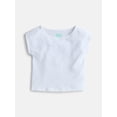 thumbnail image 1 of Wonder Nation Girls Boat Neck Top with Short Sleeves, Sizes 4-18 & Plus, 1 of 3