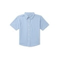 thumbnail image 1 of Wonder Nation Boys Cotton Button Down Shirt with Short Sleeves, Sizes 4/5-18 & Husky, 1 of 3