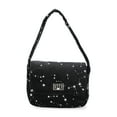 thumbnail image 1 of Wonder Nation Girls Velvet Star Constellation Handbag, Black, 1 of 5