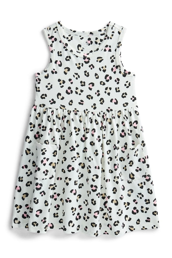 Toddler Girls Sleeveless Knit Tank Play Dress, Sizes 12M–5T