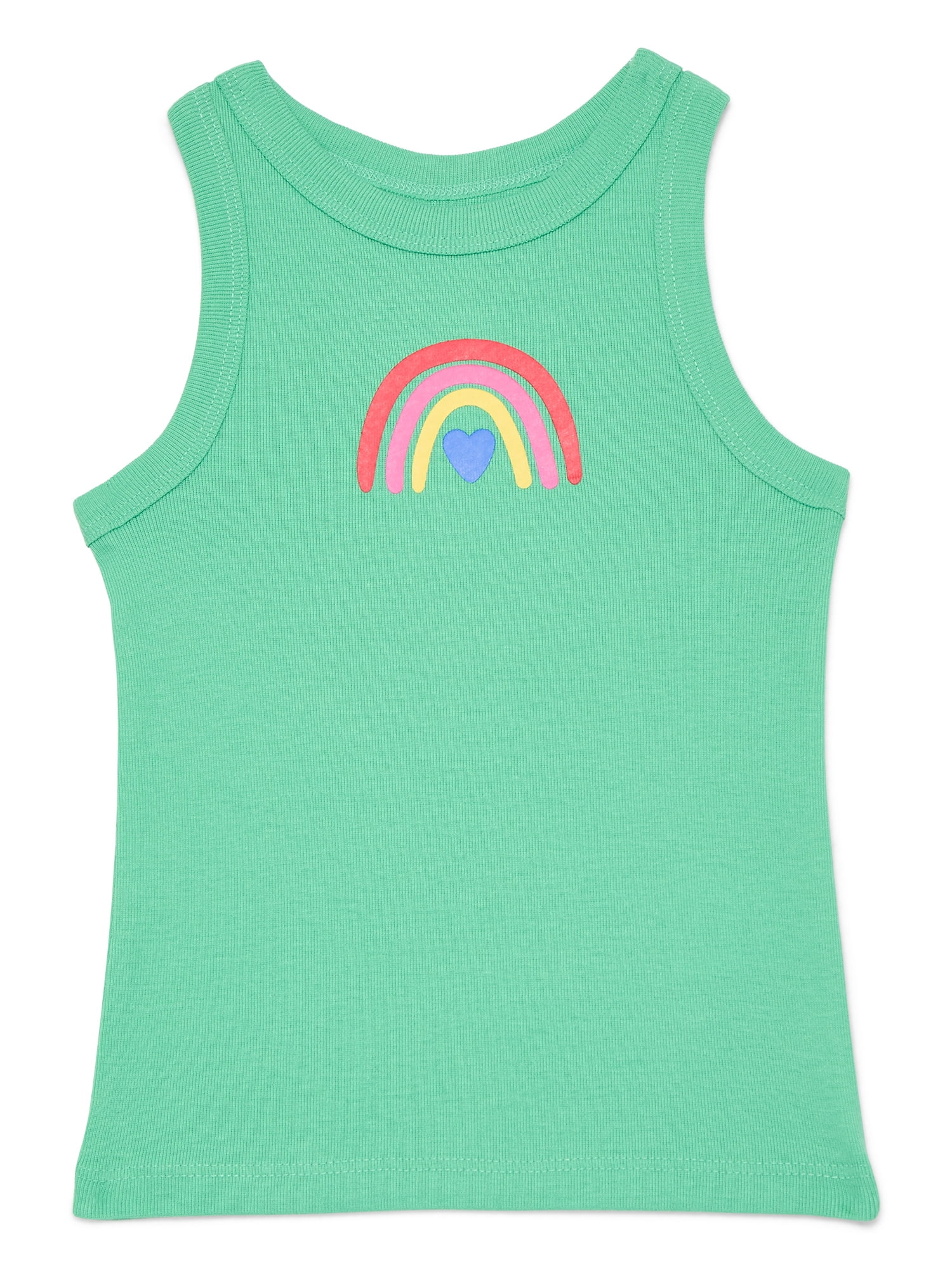 Wonder Nation Toddler Girls Ribbed Tank Top, Sizes 18M-5T - Walmart.com