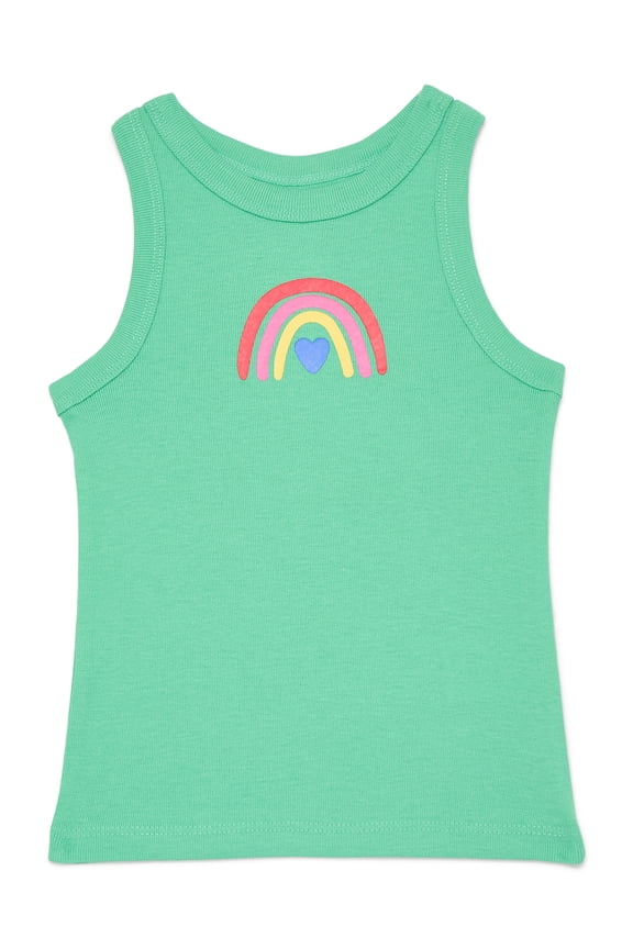 Toddler Girls Ribbed Tank Top, Sizes 18M-5T