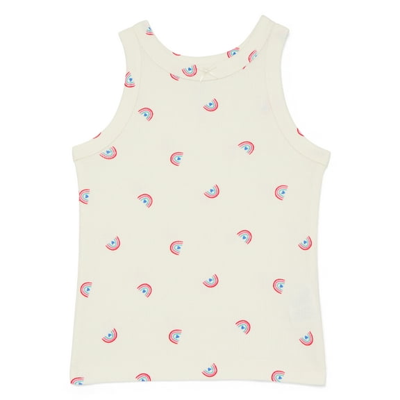 Wonder Nation Toddler Girls Ribbed Tank Top, Sizes 18M-5T