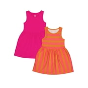 Girls Tank Play Dress 2pk, Sizes 4-18 & Plus