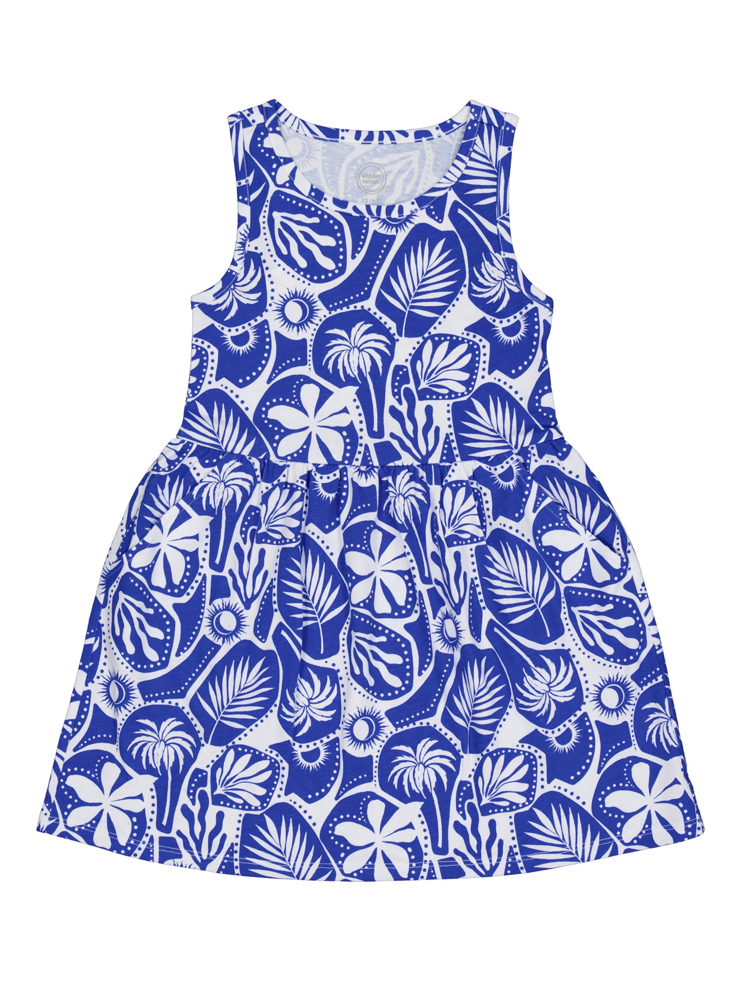 Wonder Nation Girls Tank Play Dress,Sizes Xs-XLP