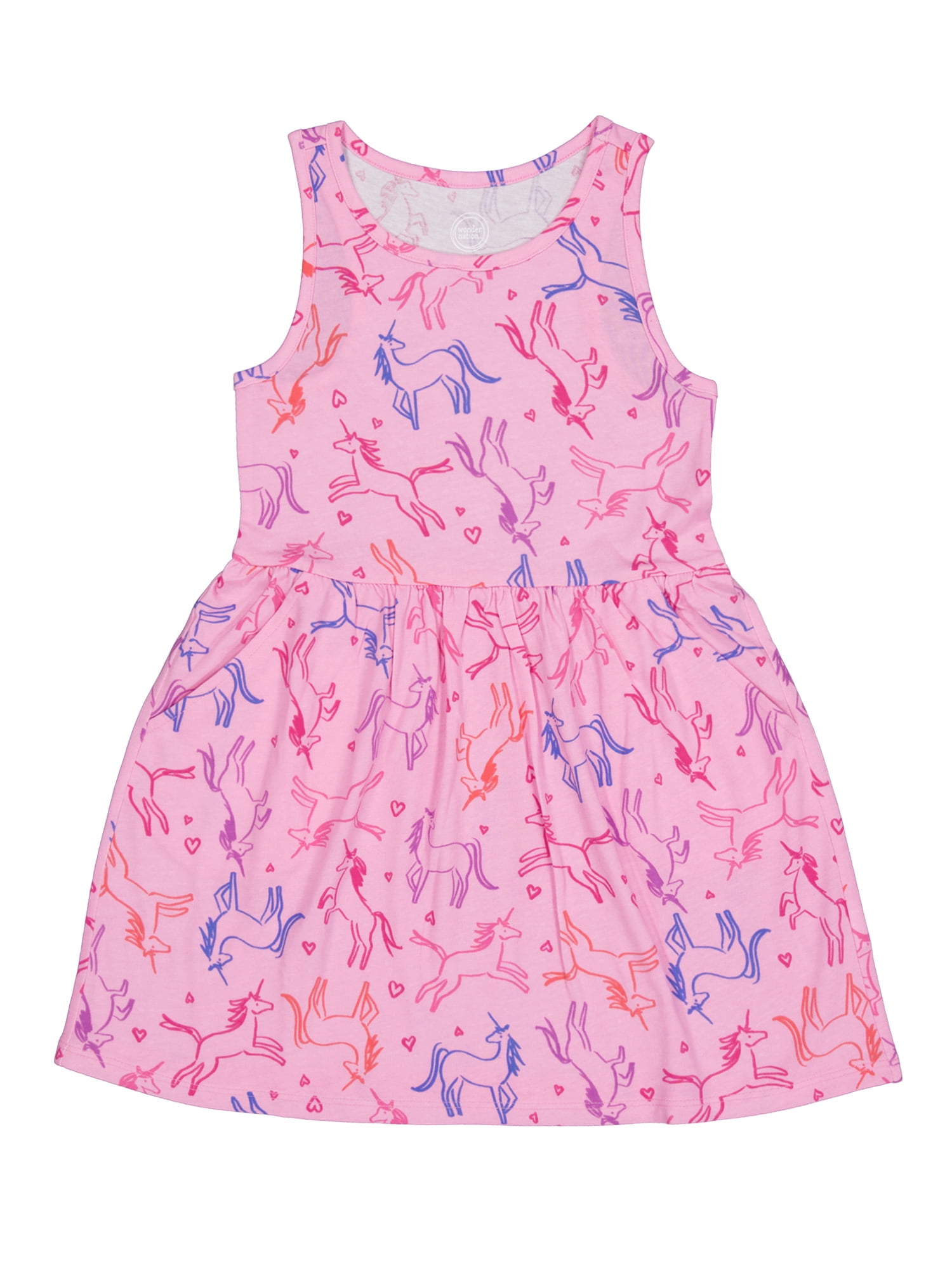 Wonder Nation Girls Tank Play Dress,Sizes M-XLP