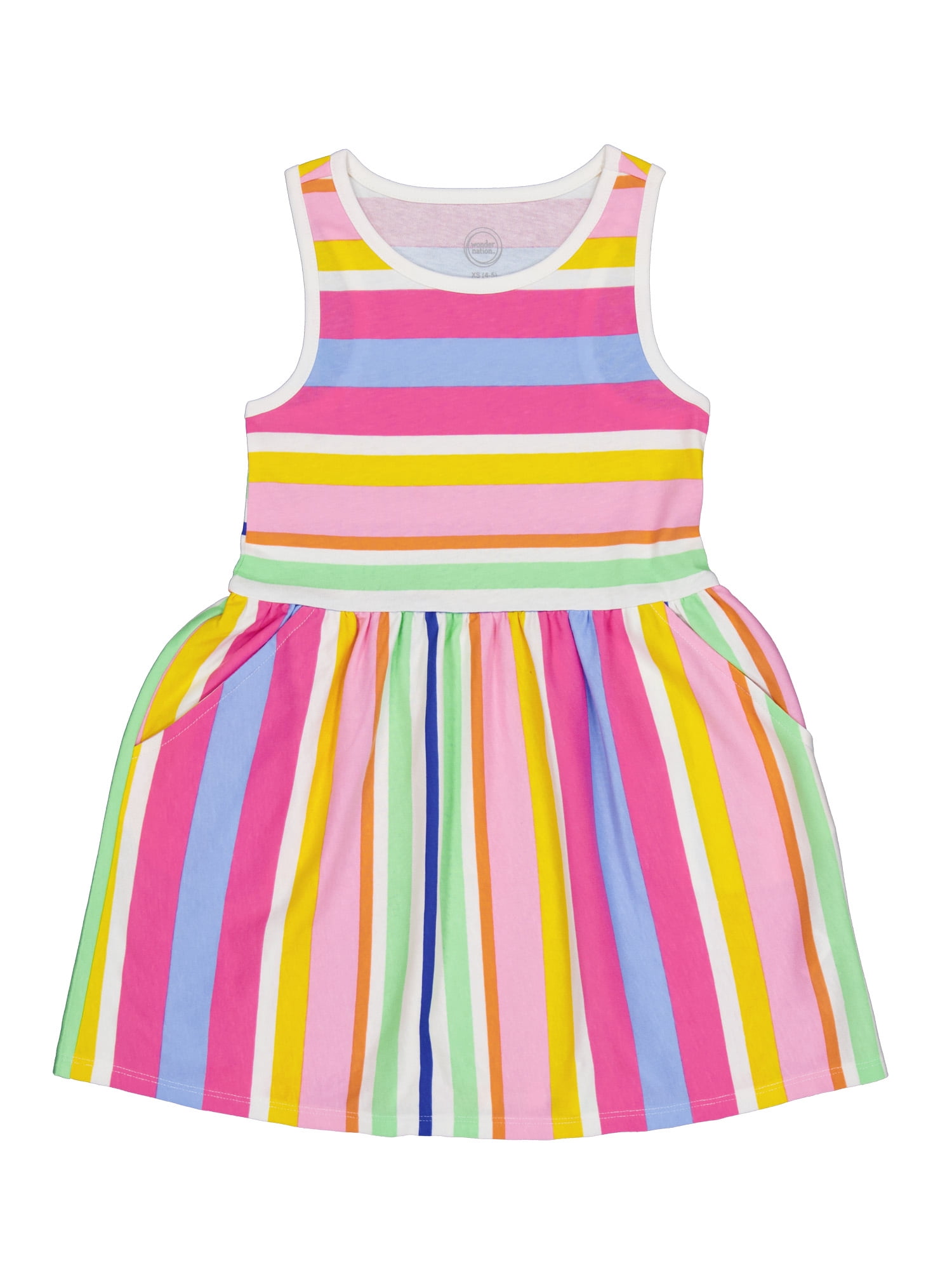 Wonder Nation Girls Tank Play Dress,Sizes XS-XLP
