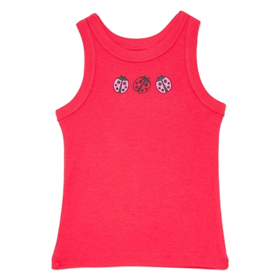 Wonder Nation Toddler Girls Ribbed Tank Top, Sizes 18M-5T
