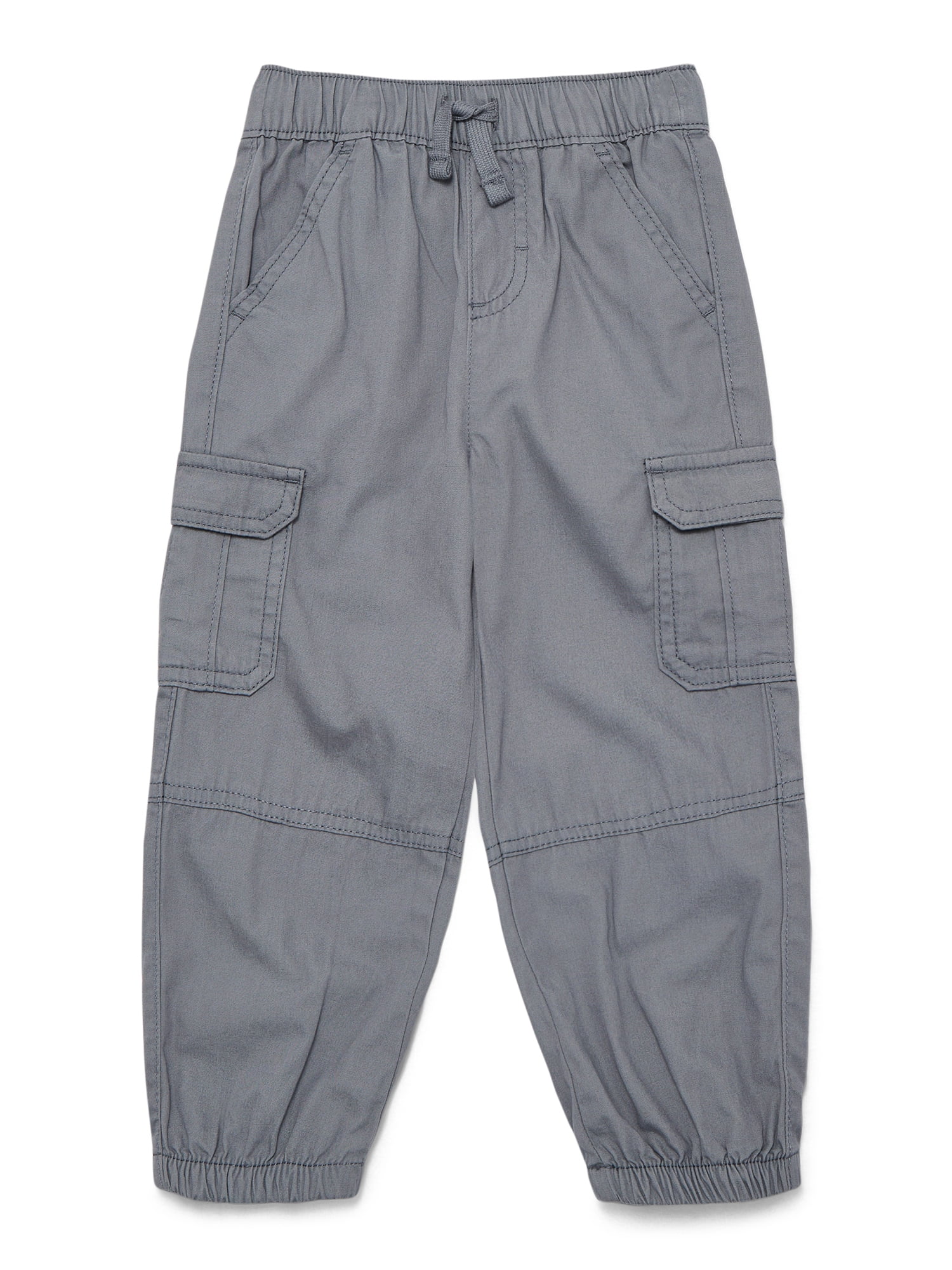 Wonder Nation Baby and Toddler Boys Cotton Cargo Jogger Pants, Sizes 12M-5T