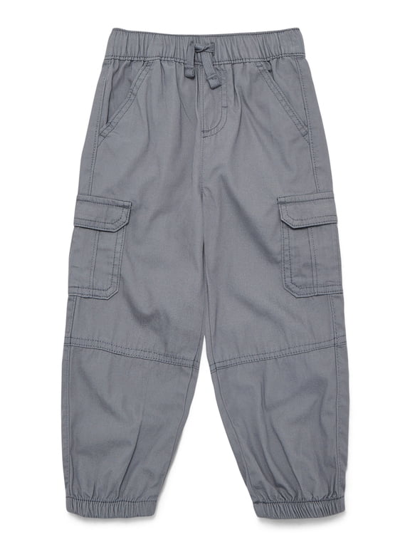 Baby and Toddler Boys Cotton Cargo Jogger Pants, Sizes 12M-5T