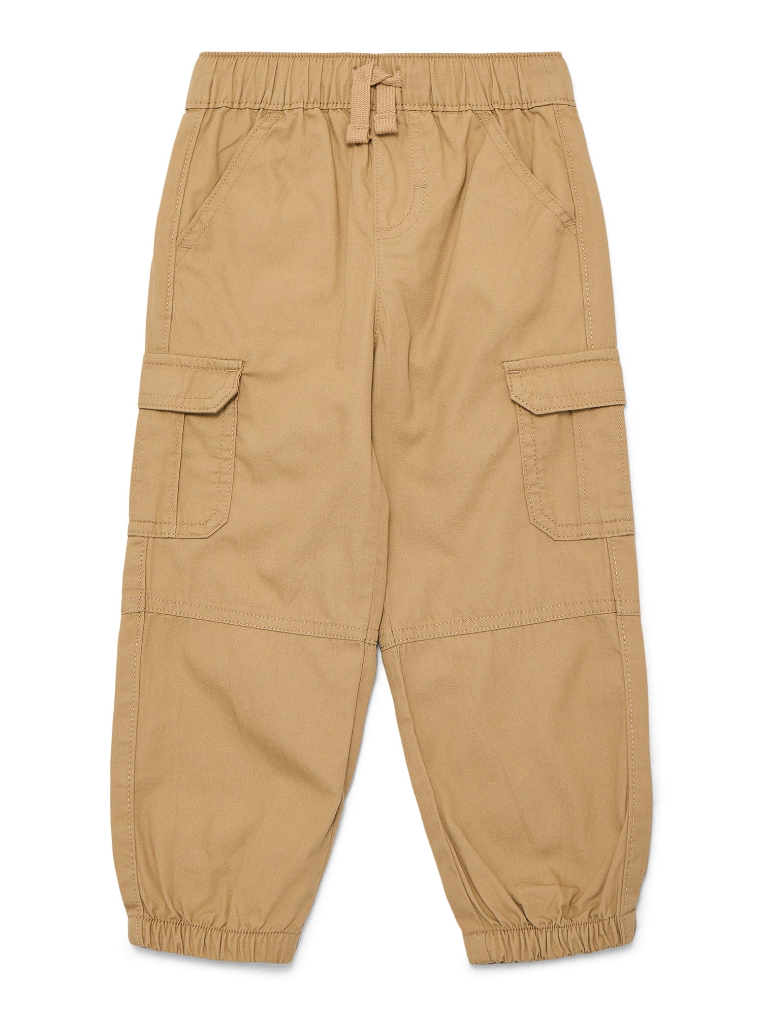 Wonder Nation Baby and Toddler Boys Cotton Cargo Jogger Pants, Sizes 12M-5T