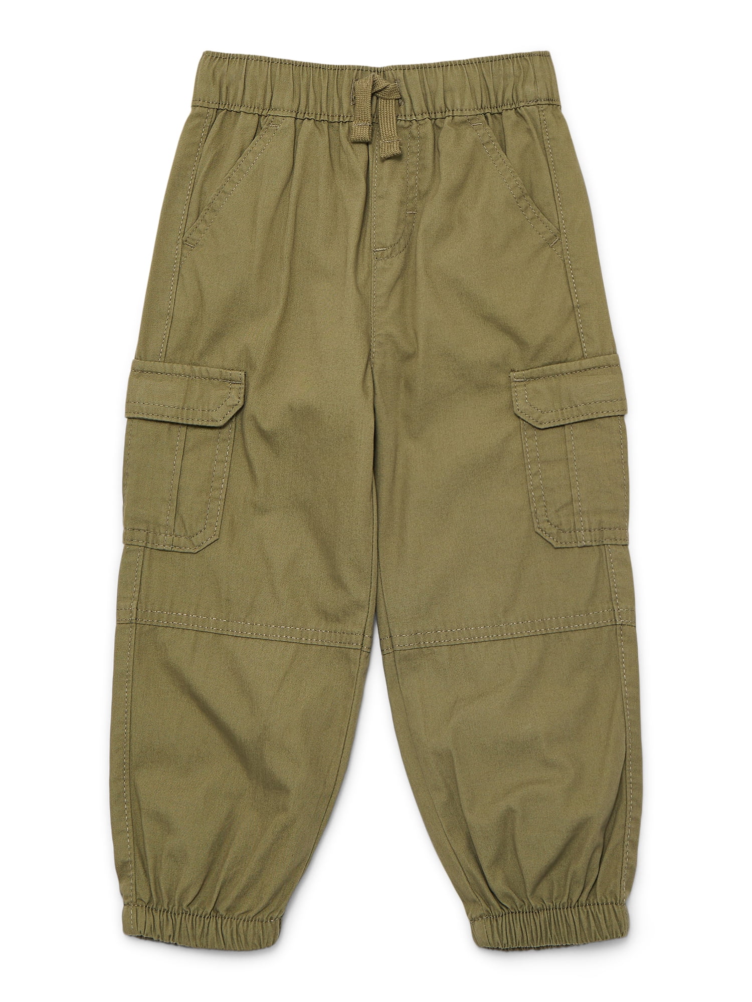 Wonder Nation Baby and Toddler Boys Cotton Cargo Jogger Pants, Sizes 12M-5T