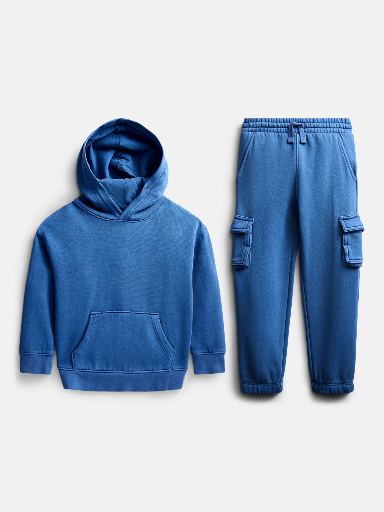 Wonder Nation Toddler Boys Fleece Hoodie and Cargo Pants Set, 2 Piece, Sizes 12M-5T