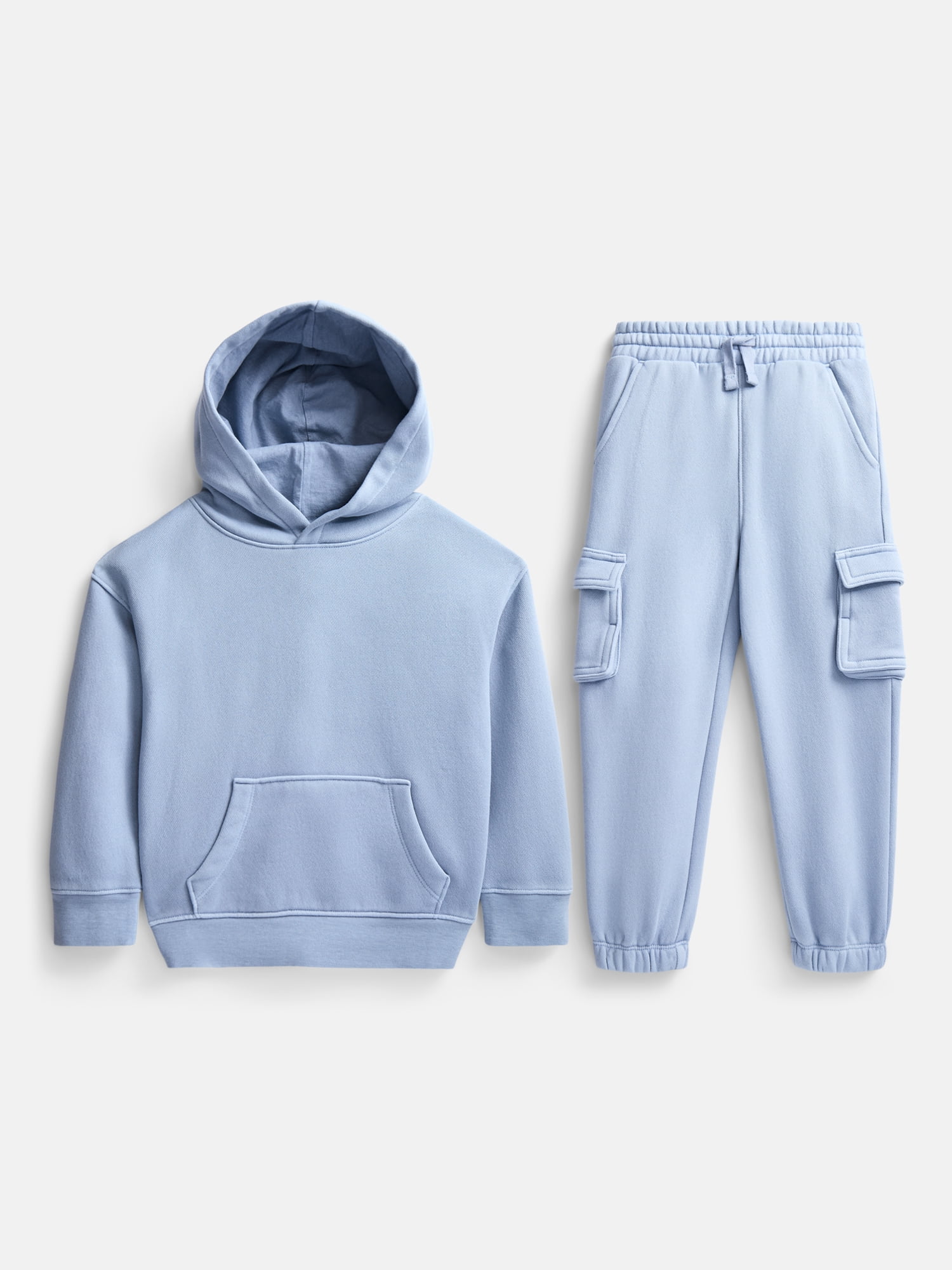 Wonder Nation Toddler Boys Fleece Hoodie and Cargo Pants Set, 2 Piece, Sizes 12M-5T