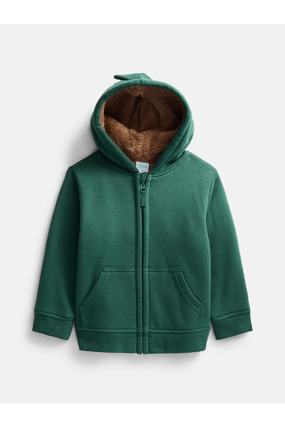 Toddler Fleece- Lined Zip Hoodie, Sizes 12M-5T