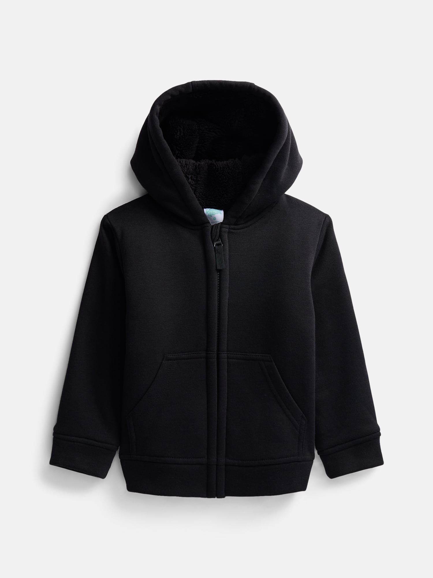 Wonder Nation Toddler Fleece- Lined Zip Hoodie, Sizes 12M-5T