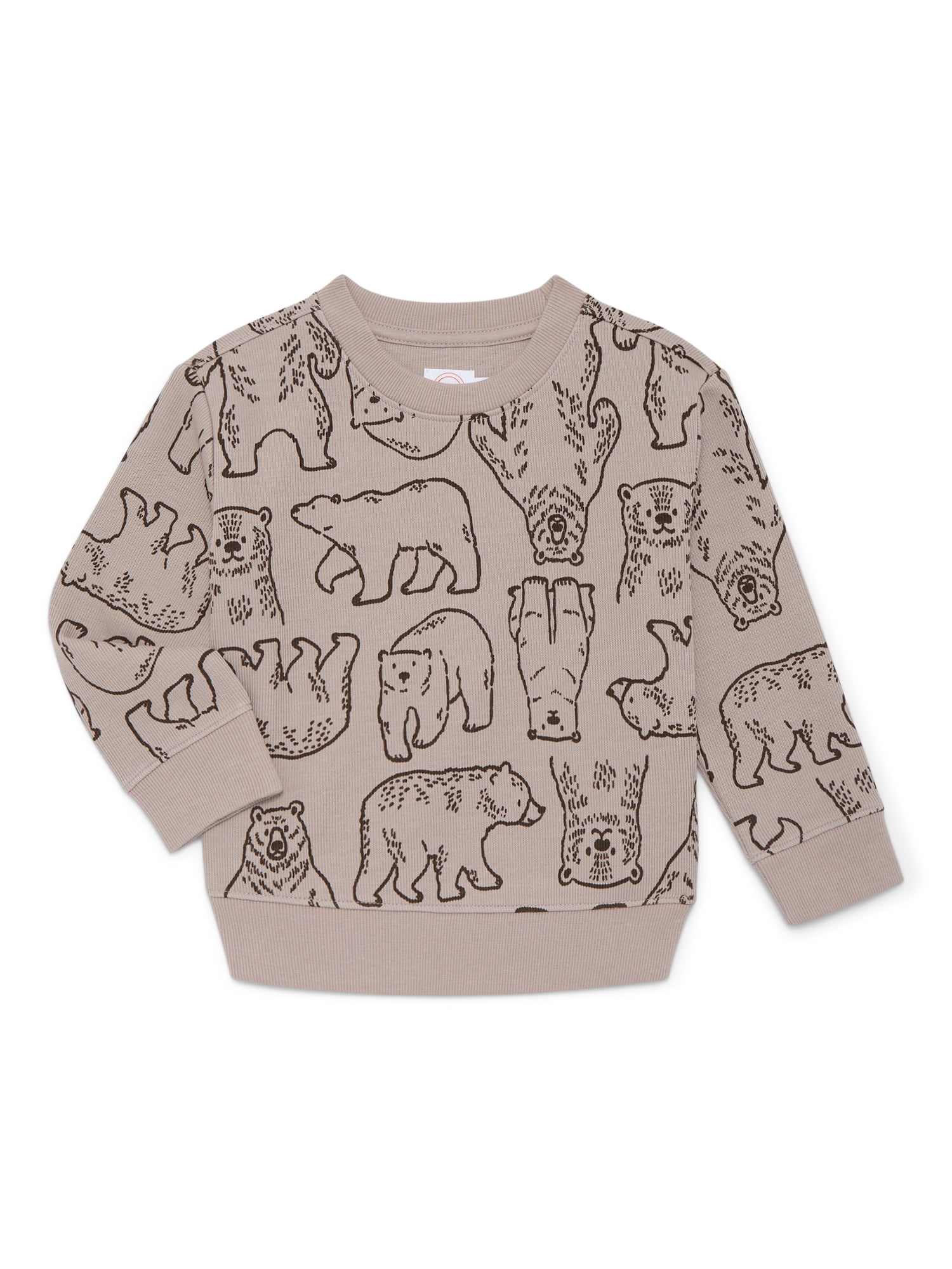 Wonder Nation Toddler Boy Long Sleeve Cozy Top, Sizes 12M-5T