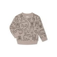 thumbnail image 1 of Wonder Nation Toddler Boy Long Sleeve Cozy Top, Sizes 12M-5T, 1 of 3