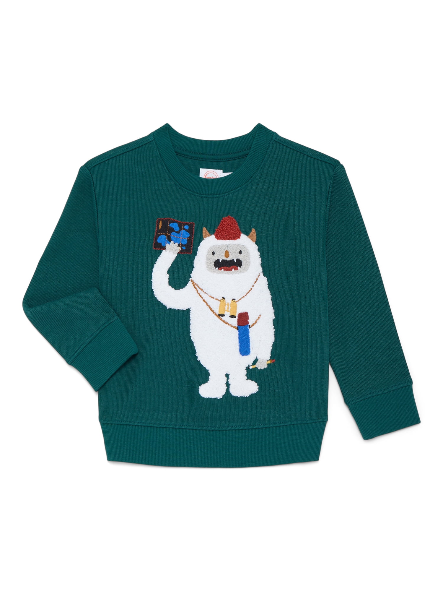 Wonder Nation Toddler Boy Long Sleeve Cozy Top, Sizes 12M-5T