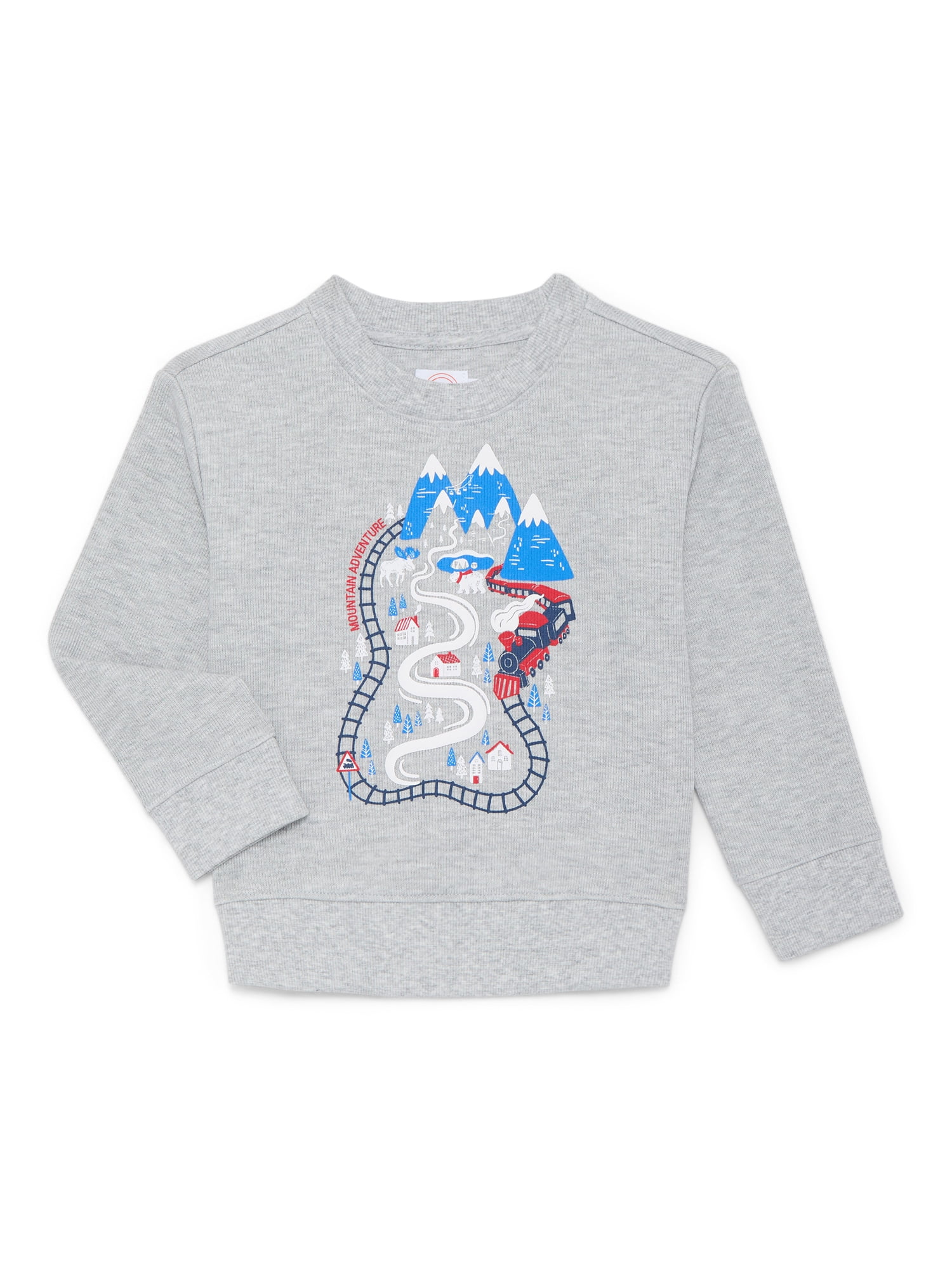 Wonder Nation Toddler Boy Long Sleeve Cozy Top, Sizes 12M-5T