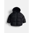 thumbnail image 1 of Wonder Nation Toddler Boys Heavyweight Puffer Jacket, Sizes 12M-5T, 1 of 3