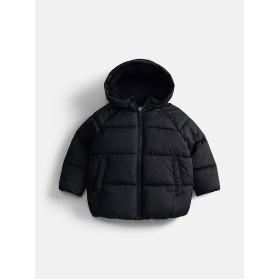 Wonder Nation Toddler Boys Heavyweight Puffer Jacket, Sizes 12M-5T