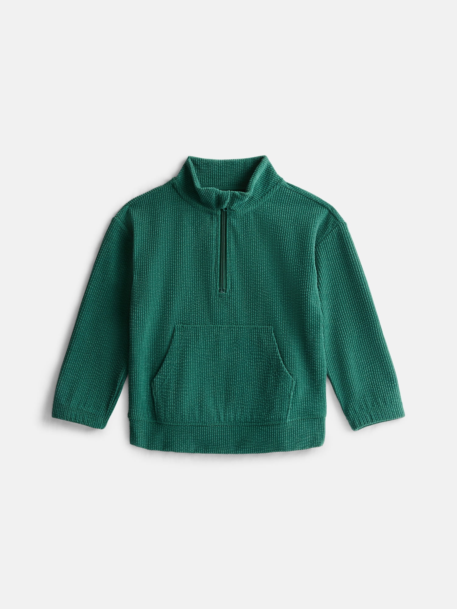 Wonder Nation Toddler Boys' Corduroy Quarter Zip Pullover Top, Sizes 12M-5T