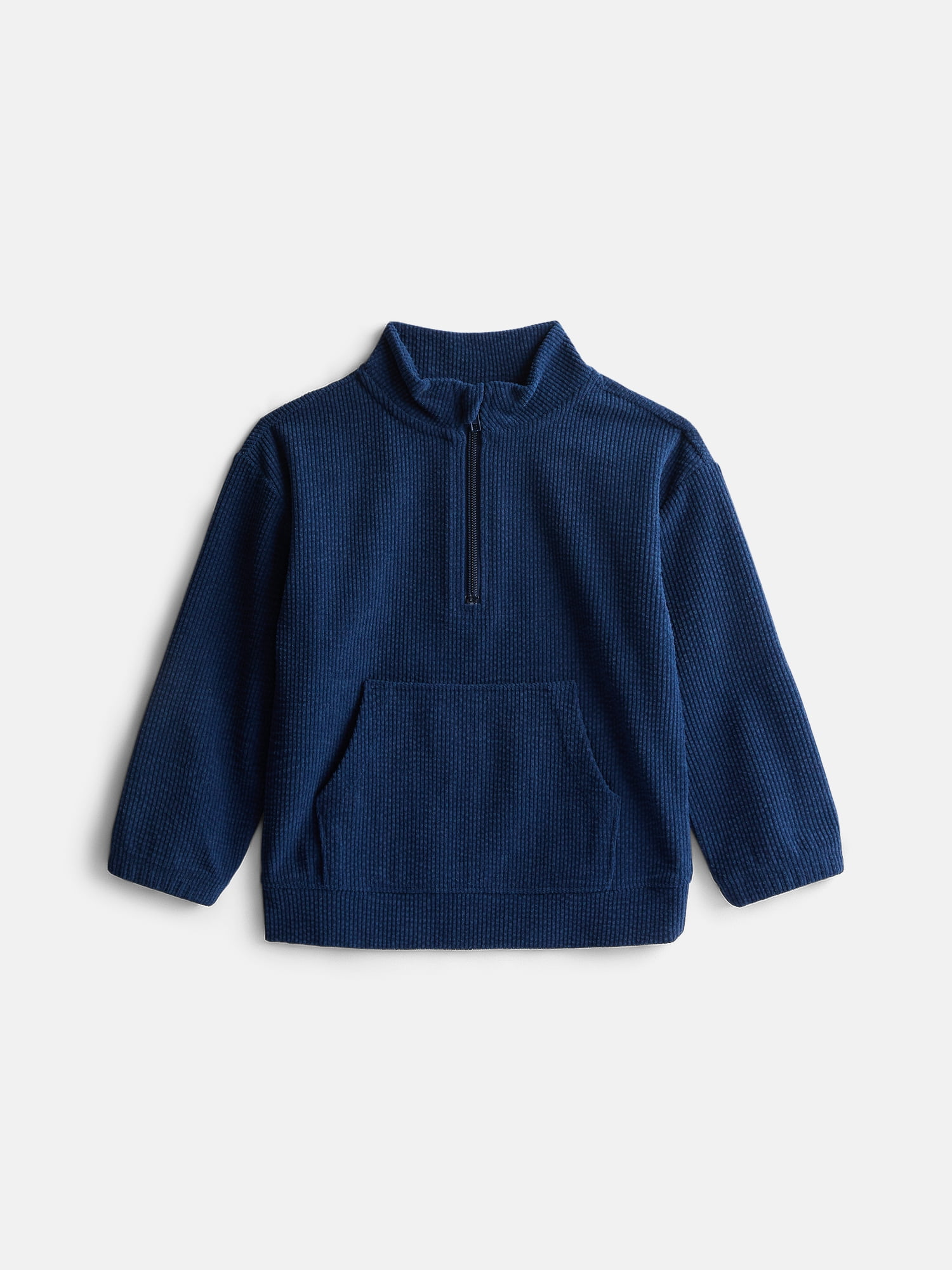 Wonder Nation Toddler Boys' Corduroy Quarter Zip Pullover Top, Sizes 12M-5T
