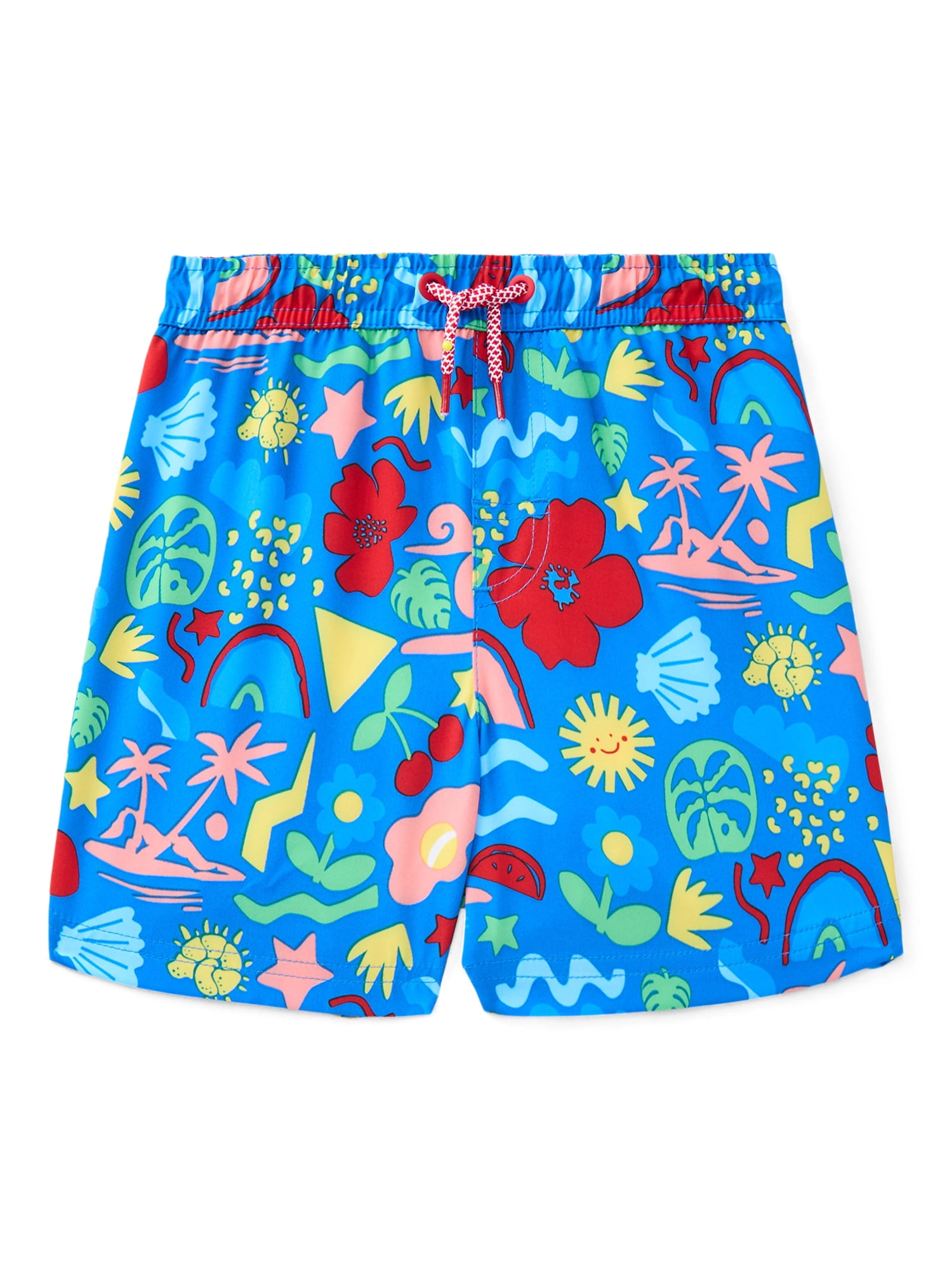 Wonder Nation Baby and Toddler Quick- Dry Swim Trunk, Sizes 12M-5T
