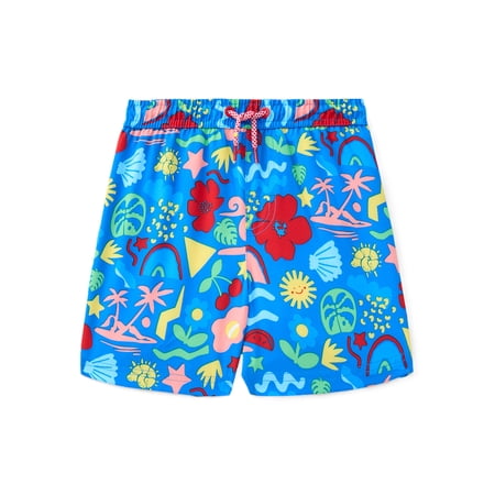 Wonder Nation Baby and Toddler Quick- Dry Swim Trunk, Sizes 12M-5T