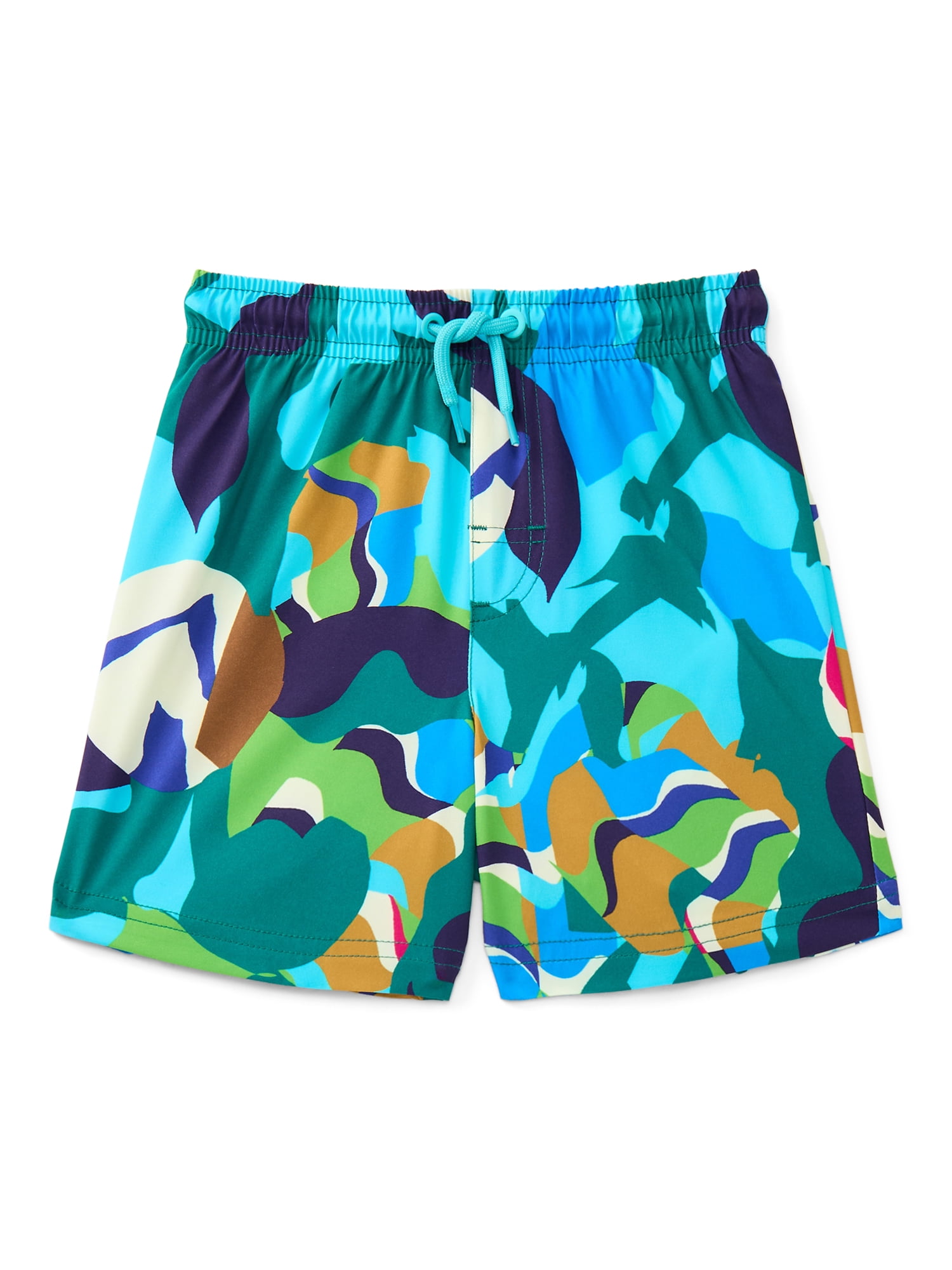 Wonder Nation Baby and Toddler Quick- Dry Swim Trunk, Sizes 12M-5T