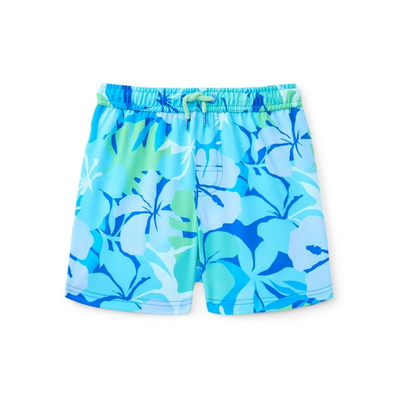 Wonder Nation Baby and Toddler Quick- Dry Swim Trunk, Sizes 12M-5T