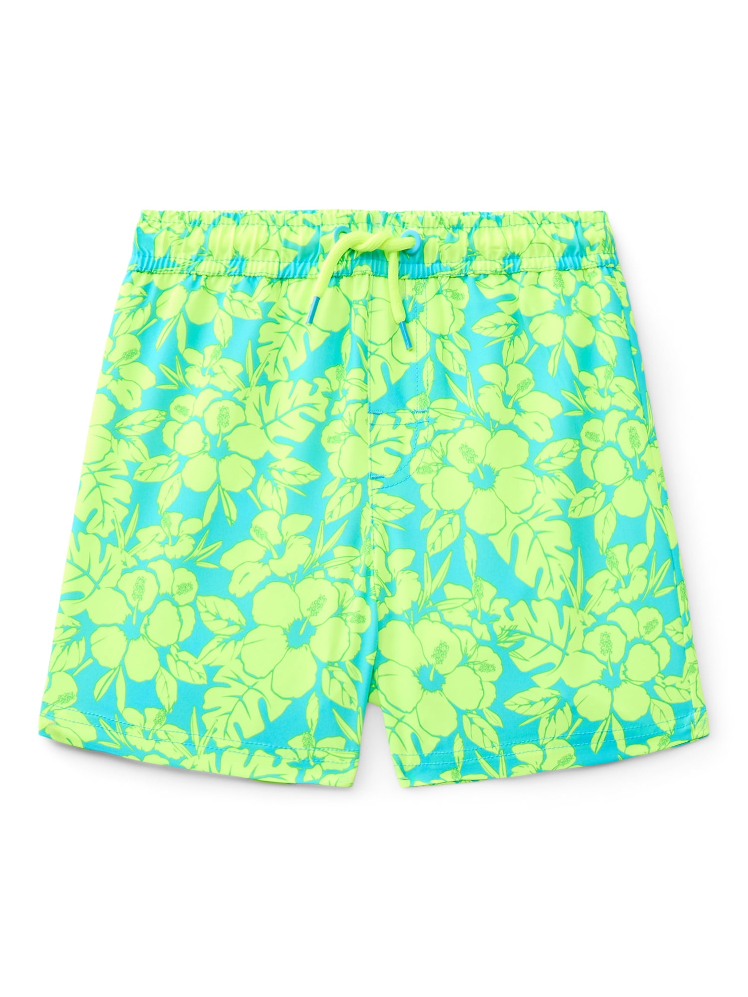 Wonder Nation Baby and Toddler Quick- Dry Swim Trunk, Sizes 12M-5T