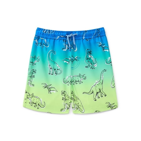 Wonder Nation Baby and Toddler Quick- Dry Swim Trunk, Sizes 12M-5T