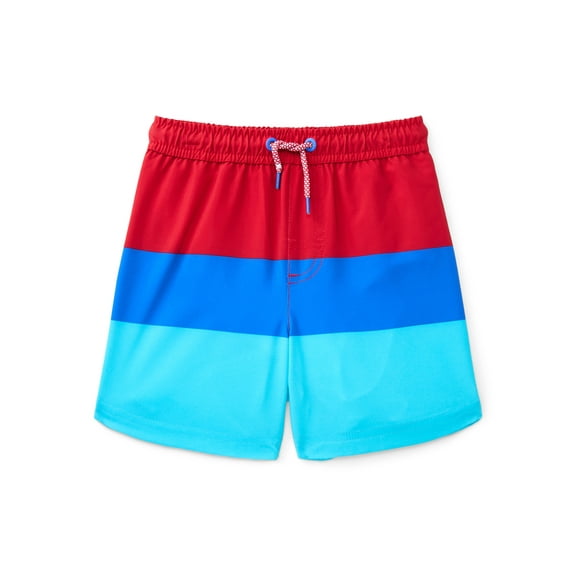 Wonder Nation Baby and Toddler Quick- Dry Swim Trunk, Sizes 12M-5T