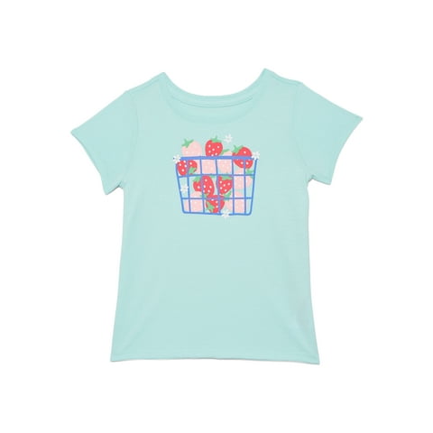 Toddler Girls Short Sleeve Tee, Sizes 18M-5T