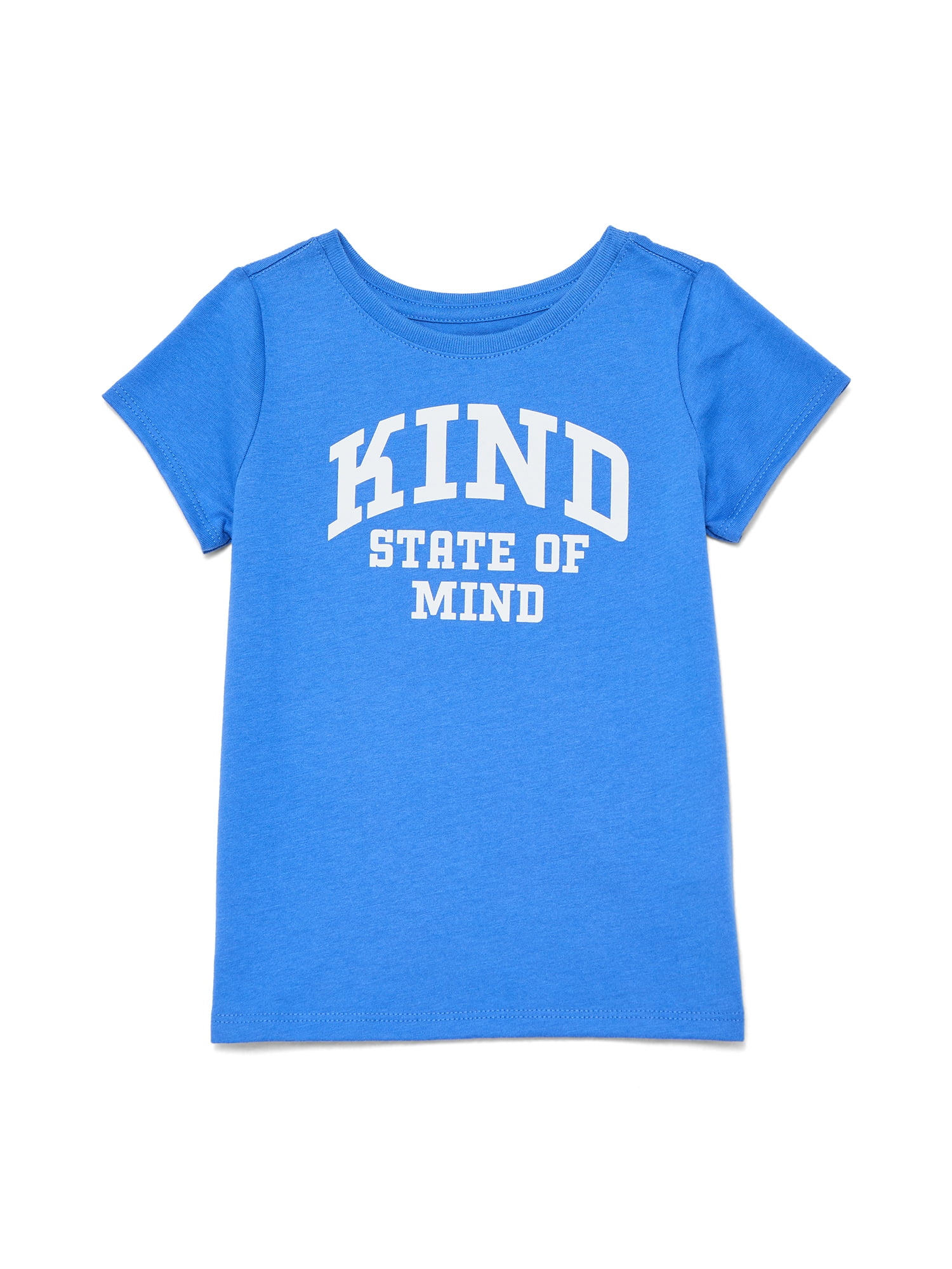 Wonder Nation Toddler Girls Tee with Short Sleeves, Sizes 18M-5T