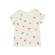 Wonder Nation Toddler Girls Tee with Short Sleeves, Sizes 18M-5T