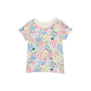 Wonder Nation Toddler Girls Tee with Short Sleeves, Sizes 18M-5T