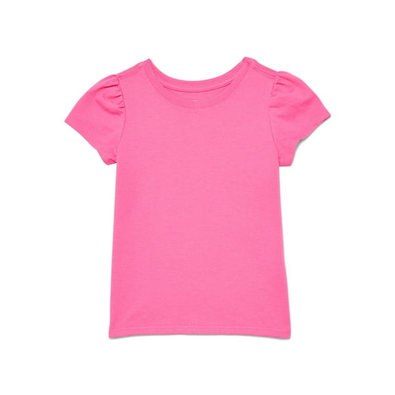 Wonder Nation Toddler Girls Tee with Short Sleeves, Sizes 18M-5T