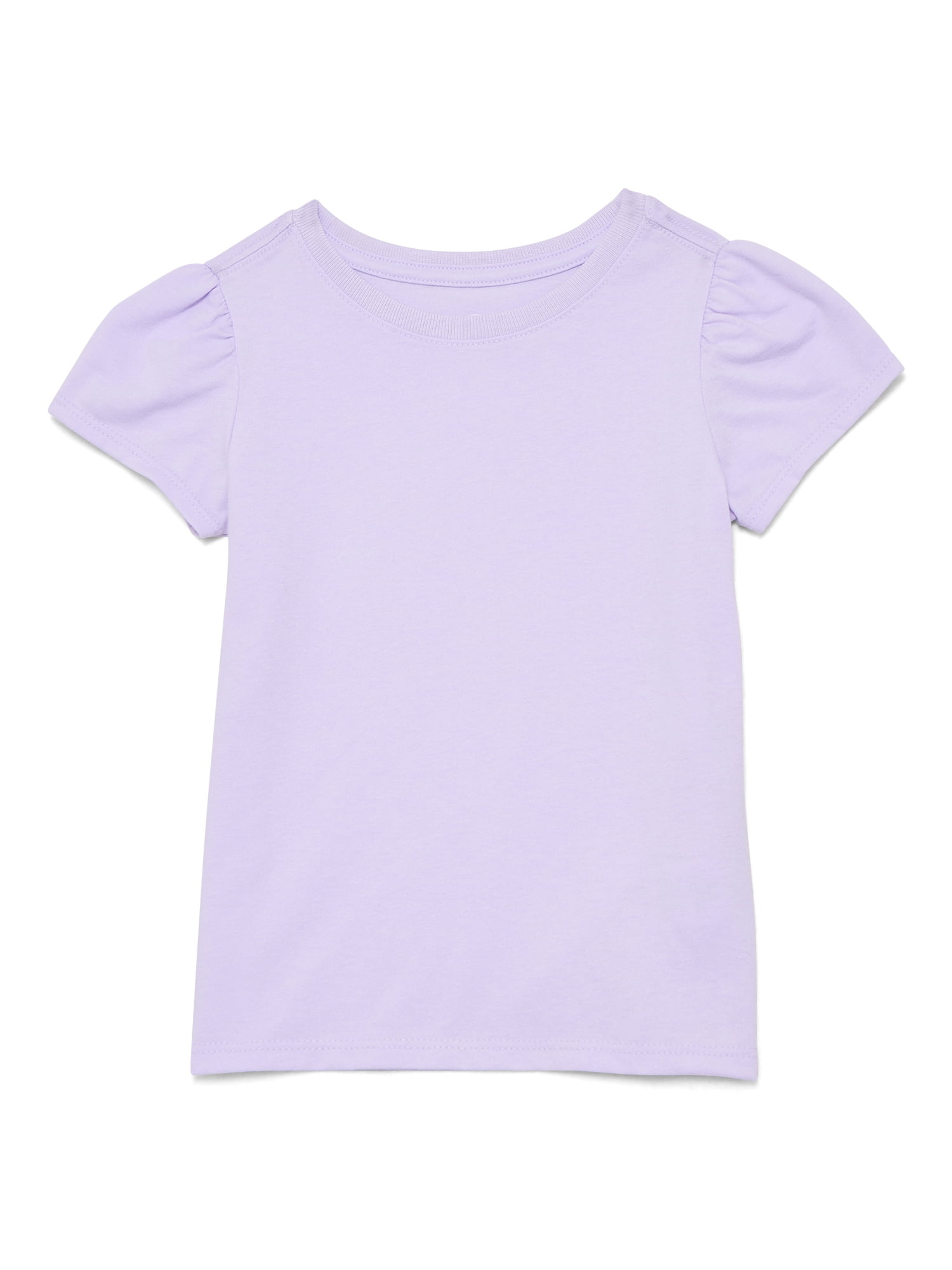 Wonder Nation Toddler Girls Tee with Short Sleeves, Sizes 18M-5T