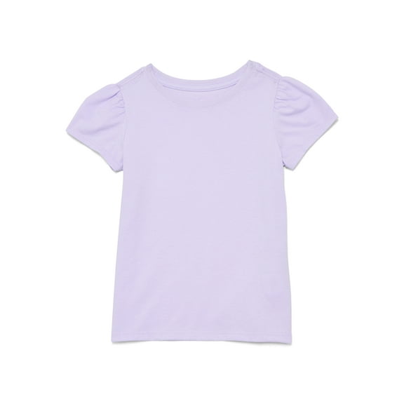 Wonder Nation Toddler Girls Tee with Short Sleeves, Sizes 18M-5T
