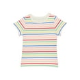 thumbnail image 1 of Wonder Nation Toddler Girls Tee with Short Sleeves, Sizes 18M-5T, 1 of 3