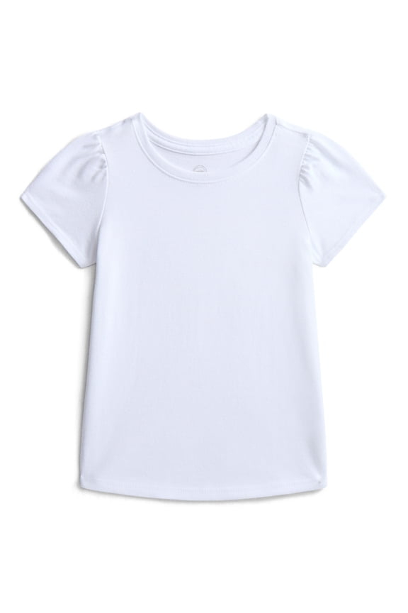 Toddler Girls Tee with Short Sleeves, Sizes 18M-5T