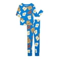 thumbnail image 1 of Wonder Nation Boys Cotton Snug Fit Long Sleeve Top and Pants Sleep Set, 2-Piece, Sizes 4-10, 1 of 3