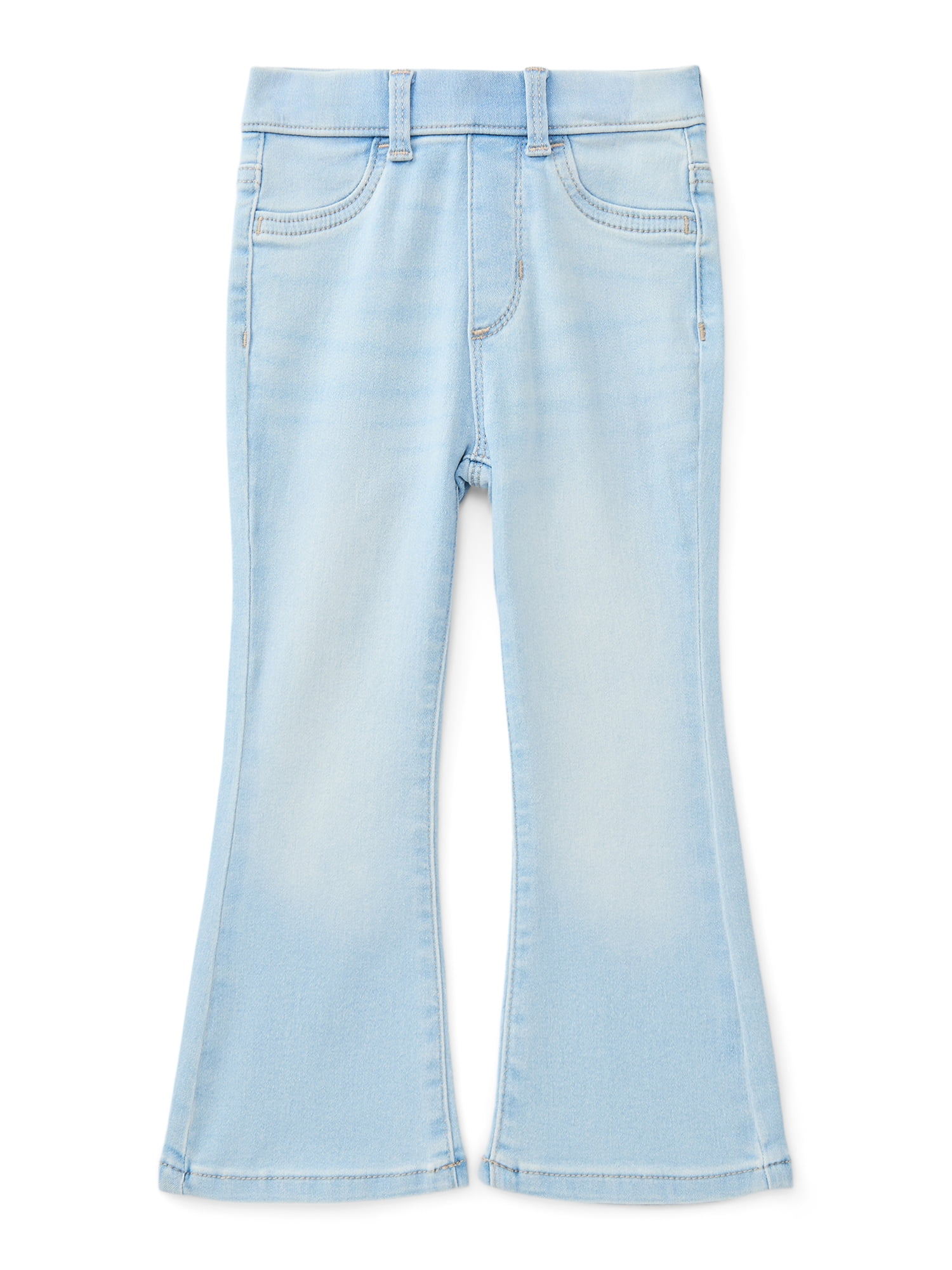Wonder Nation Baby and Toddler Girls Flare Jegging Jeans, Sizes 12M-5T
