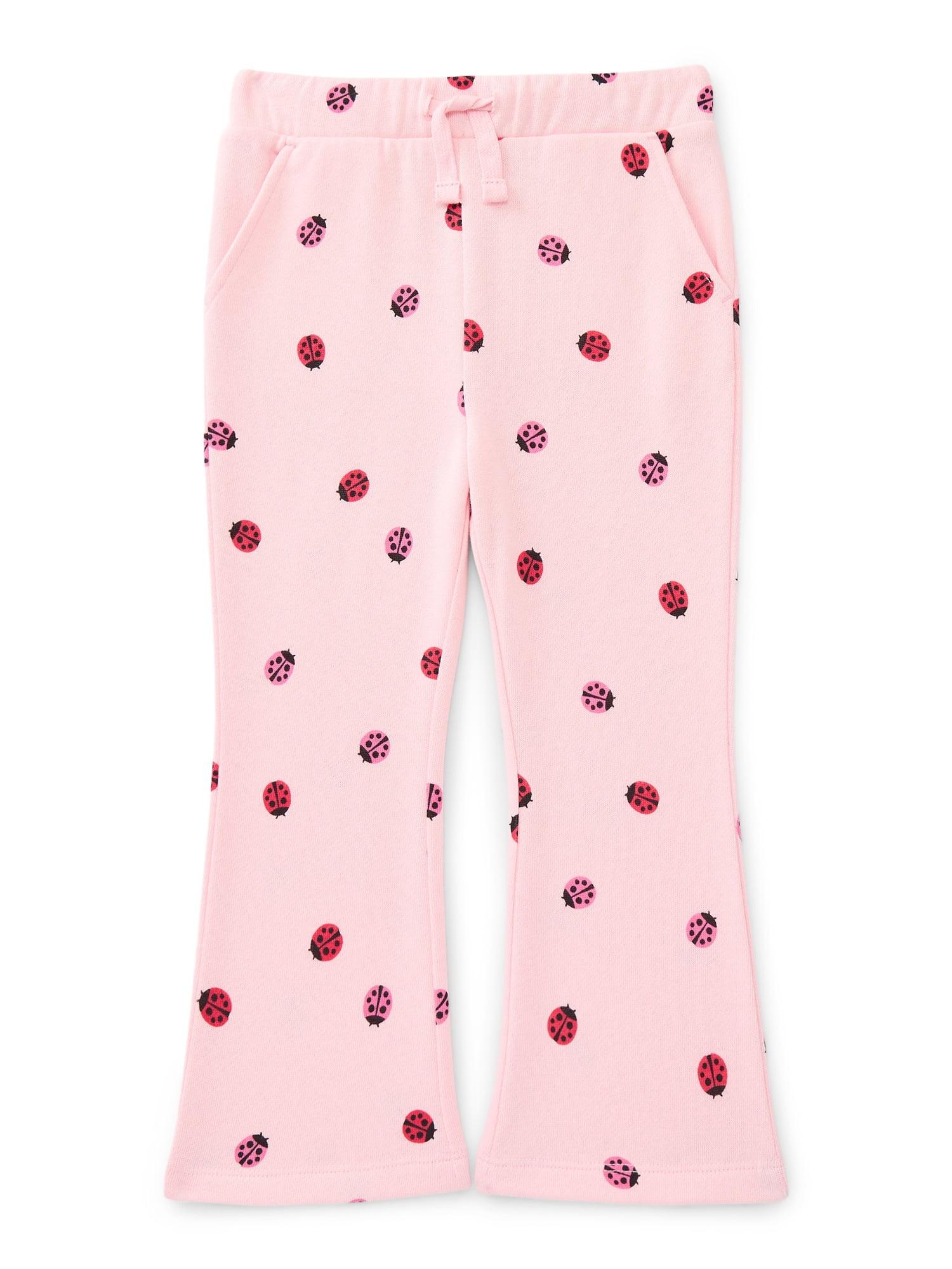 Wonder Nation Toddler Girls Fleece Flare Pants, Sizes 12M-5T