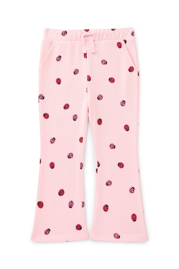 Toddler Girls Fleece Flare Pants, Sizes 12M-5T